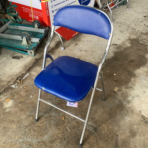 ghe xep cu khung inox mau xanh duong 1