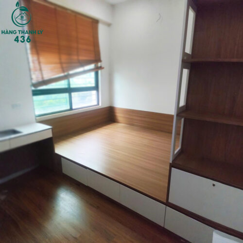 Giường Bục Liền Tủ Quần Áo Cũ 2M85X1M95X3M Thiết Kế Thông Minh 3 giuong buc lien tu quan ao cu thiet ke thong minh 1