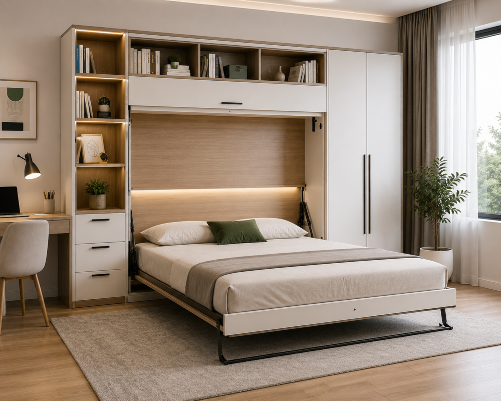 Top 10 Giường Ngủ Đa Năng Thông Minh Tiết Kiệm Diện Tích 18 giuong gap gon thong minh dang ngang