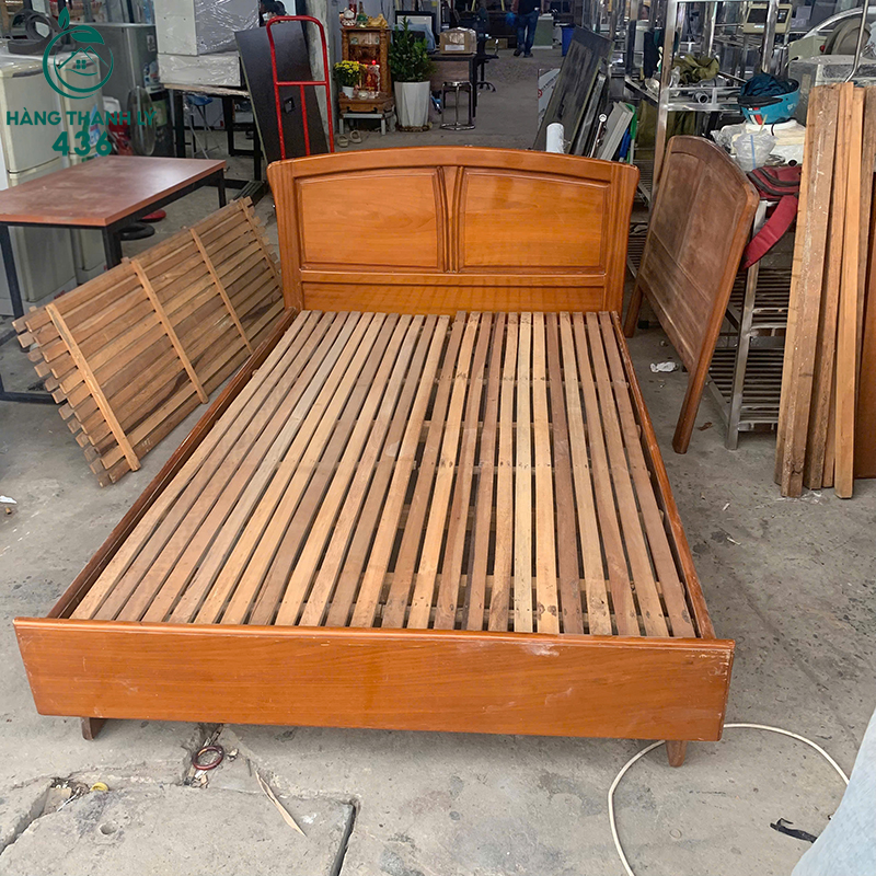 Giường Gỗ Xoan Đào Cũ 1M2X2M Hoàng Anh Gia Lai 4 giuong go xoan dao cu 1m2x2m hoang anh gia lai 1