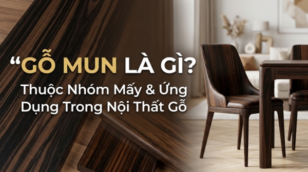 go mun la gi ung dung trong noi that go