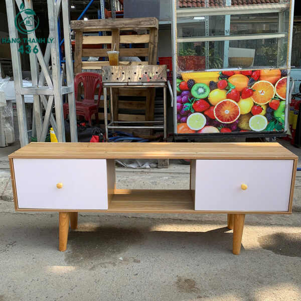 ke tivi go cu 1m2x25cmx45cm nhieu ngan 4