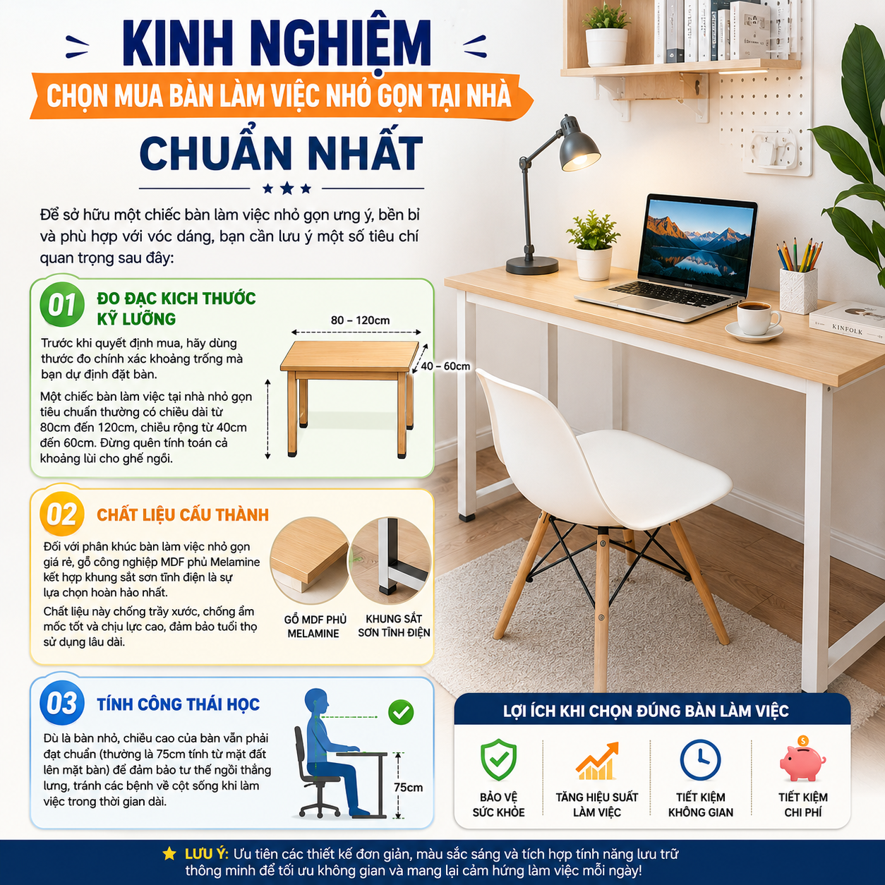 kinh nghiem chon mua ban lam viec tai nha
