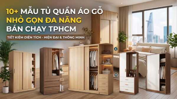 mau tu quan ao go nho gon