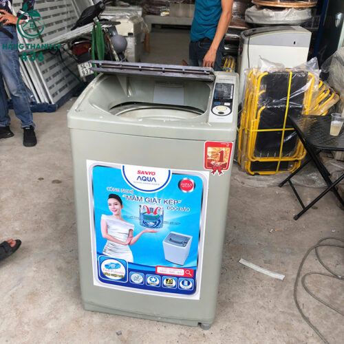 may giat sanyo aqua cu long dung mau xam 1
