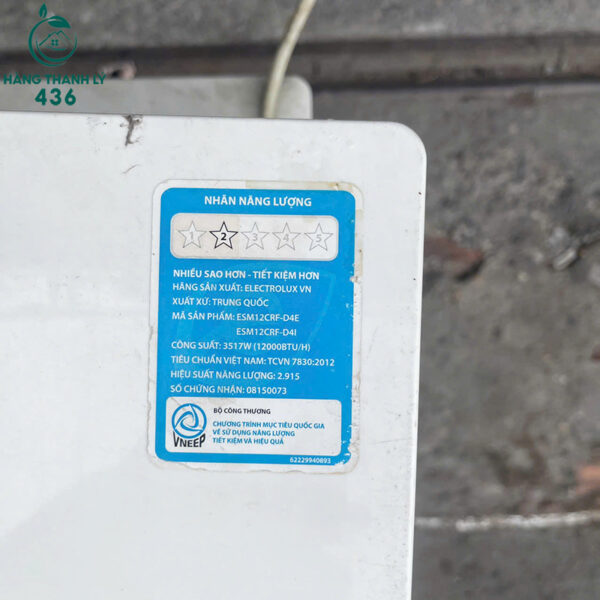 may lanh cu electrolux 1 5hp no inverter 1