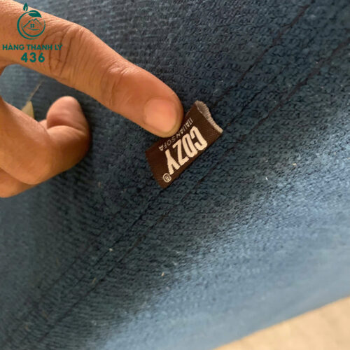 sofa bang cu 2m2x90cmx67cm boc ni mau xanh duong kem don 4