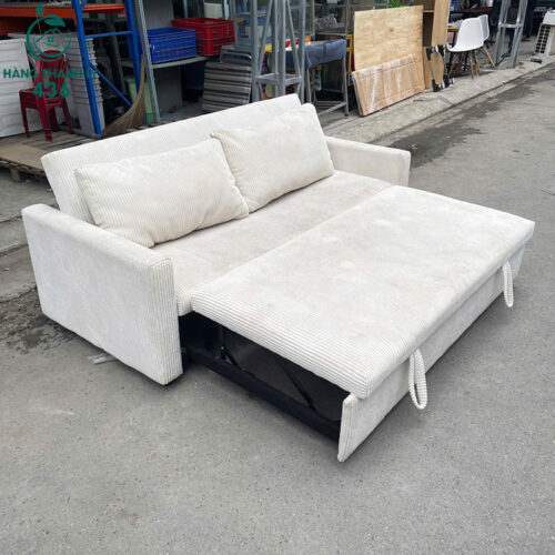 sofa bed cu boc vai nhung keo ra thanh giuong 4
