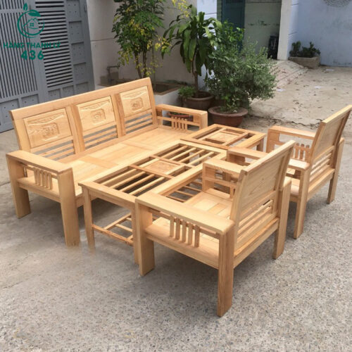 sofa gỗ cho phòng khách nhỏ​