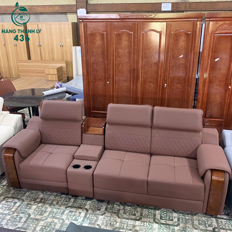 Thanh Lý Băng Sofa 2M6X90CMX80CM Bọc Da Màu Nâu Mới 99% (Nhiều Mẫu) 10 thanh ly bang sofa 2m6x90cmx80cm boc da mau nau moi 99 nhieu mau 4