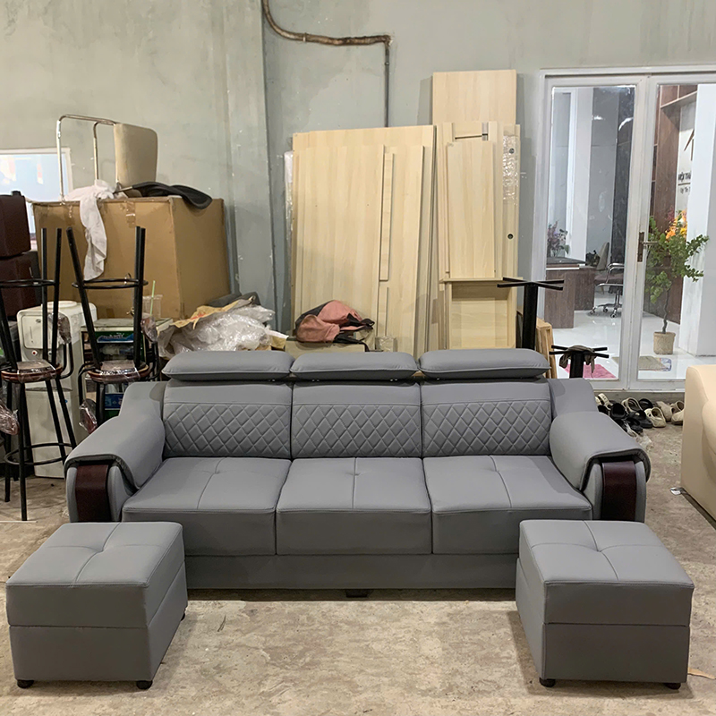Thanh Lý Sofa Băng Bọc Da Màu Kem 2M3X90CMX80CM Mới 99% (Nhiều Mẫu) 10 thanh ly sofa bang boc da mau kem 2m3x90cmx80cm moi 99 2 1