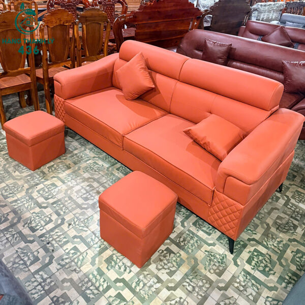 thanh ly sofa da cam kem don 90 2