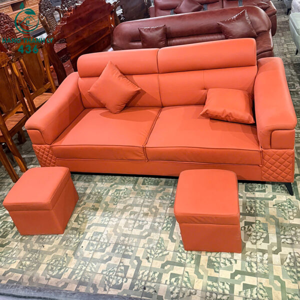thanh ly sofa da cam kem don 90 3