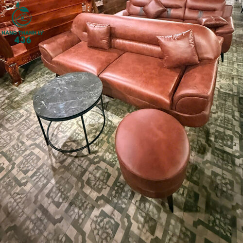 thanh ly sofa da nau do kem don tron moi 99 3