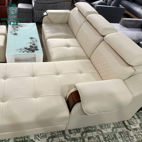 thanh ly sofa goc l boc da cao cap 99 nhieu mau 2