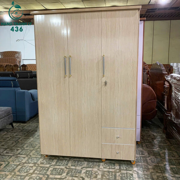 thanh ly tu quan ao nhua 3 canh co hoc moi 99 1 1