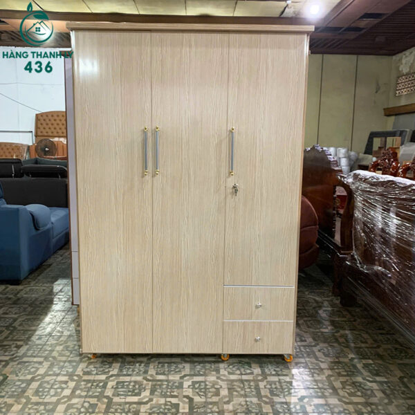thanh ly tu quan ao nhua 3 canh co hoc moi 99 6 1