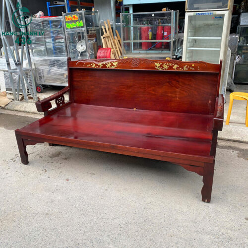 Trường Kỷ Gỗ Cũ 1MX2M Màu Nâu Đỏ 5 truong ky go cu 1mx2m mau nau do 2