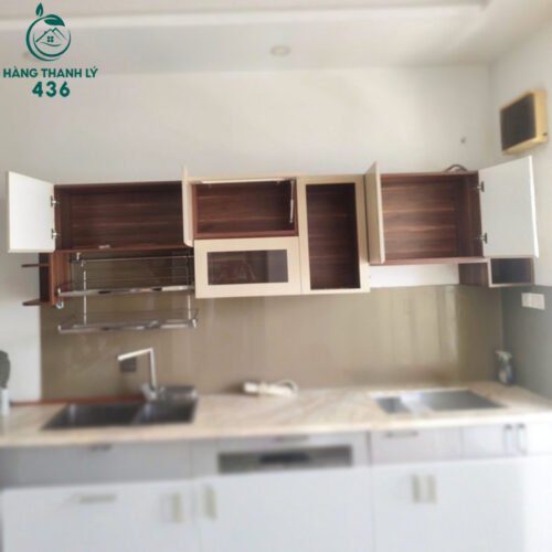 Tủ Bếp Treo Tường Gỗ Cũ 3M10X40CMX70CM Thiết Kế Nhiều Ngăn 2 tu bep treo tuong go cu 3m10x40cmx70cm thiet ke nhieu ngan 1