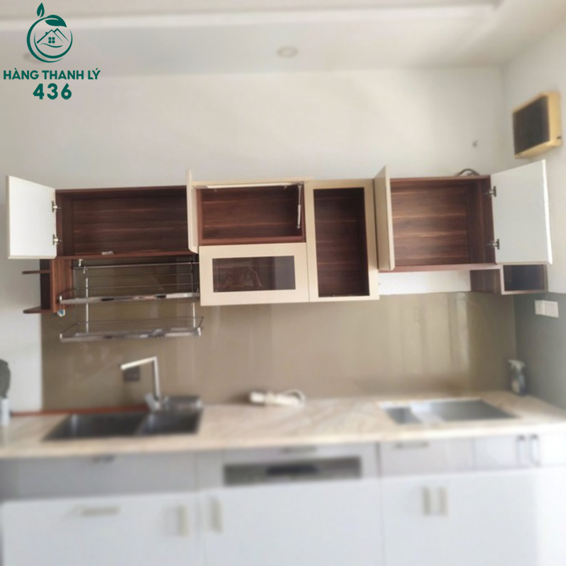 Tủ Bếp Treo Tường Gỗ Cũ 3M10X40CMX70CM Thiết Kế Nhiều Ngăn 4 tu bep treo tuong go cu 3m10x40cmx70cm thiet ke nhieu ngan 1