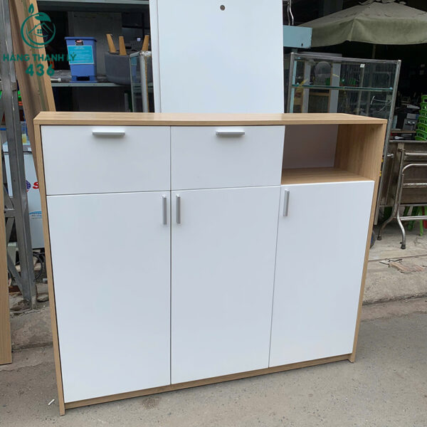 tu giay cu 1m4x35cmx1m2 go nhieu ngan 1