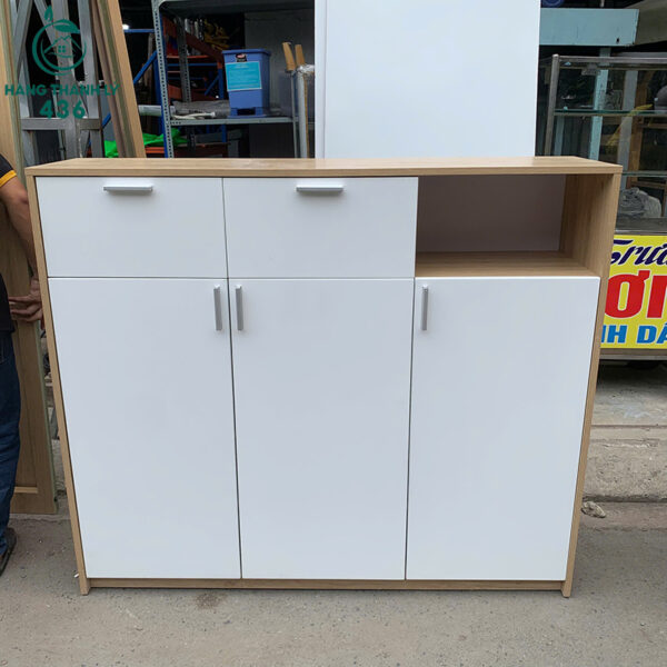 tu giay cu 1m4x35cmx1m2 go nhieu ngan 4
