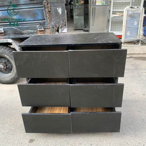 tu ho so 6 ngan keo mau den cu 80cmx78x40cm 1