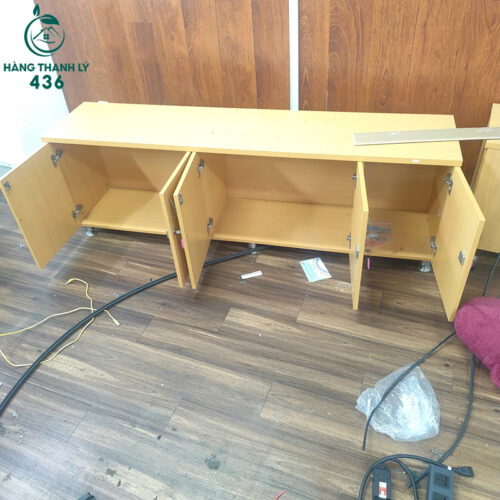 Tủ Hồ Sơ Vân Gỗ Vàng Cũ 1M8X60CMX40CM Nhiều Cánh Tiện Lợi 2 tu ho so van go vang cu nhieu canh tien loi 2