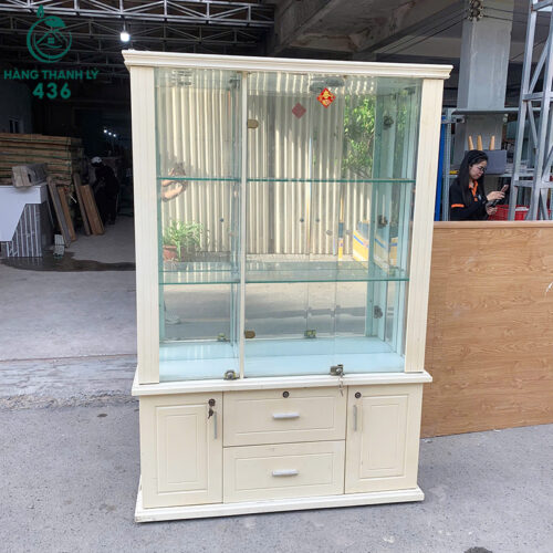 Thanh Lý Bàn Ghế Cũ, Mua Bán Đồ Nội Thất Cũ Giá Rẻ TPHCM 254 tu kinh trung bay cu 1m17x30cmx1m80 nhieu ngan tien loi 2