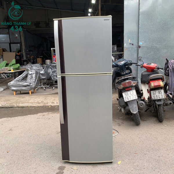 tu lanh cu 2 canh mau xam hien dai 1