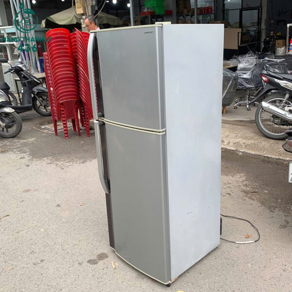 tu lanh cu 2 canh mau xam hien dai 2