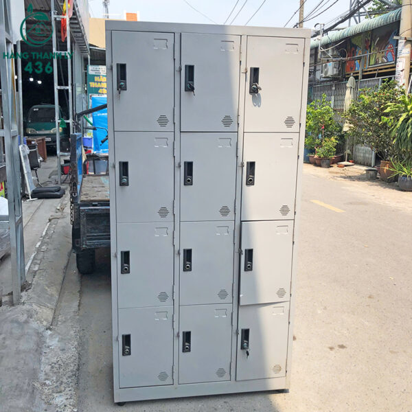 tu locker sat cu 90cmx45cmx1m85 thiet ke 12 ngan 4