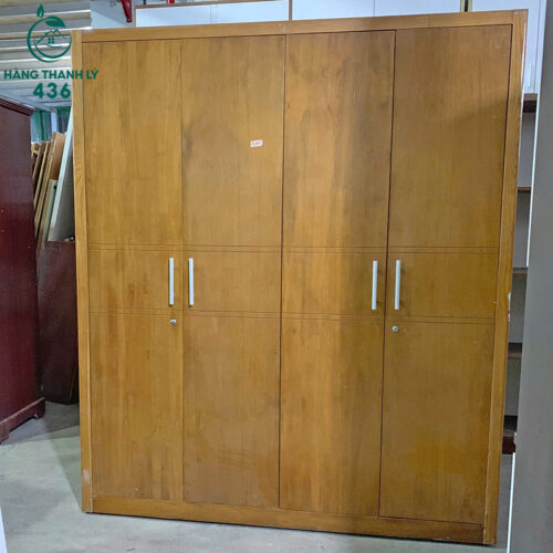 Tủ Quần Áo Cũ Màu Vân Gỗ Nhiều Cánh 4 tu quan ao cu mau van go nhieu canh 2