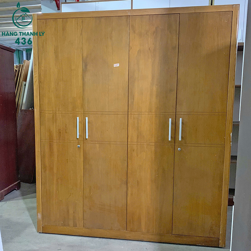 Tủ Quần Áo Cũ Màu Vân Gỗ Nhiều Cánh 6 tu quan ao cu mau van go nhieu canh 2