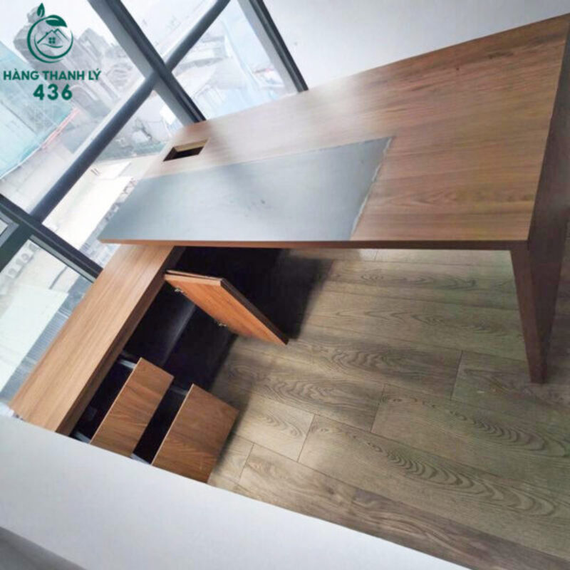 25+ Mẫu Bàn Làm Việc Chữ L Bền Giá Tốt Tại HCM 34 ban lam viec chu l chan go co hoc tu 3