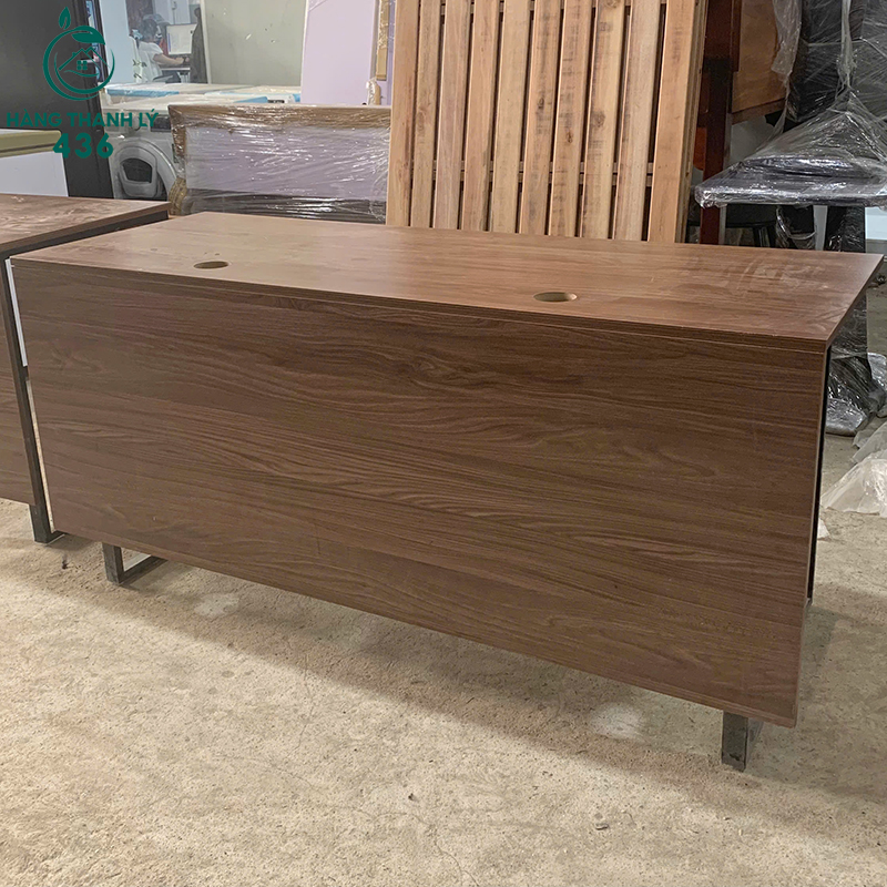Bàn Làm Việc Cũ Chân Sắt Mặt Gỗ 1M4X60CM (Nhiều Kích Thước) 6 ban lam viec cu chan sat mat go 1m6x60cm 1