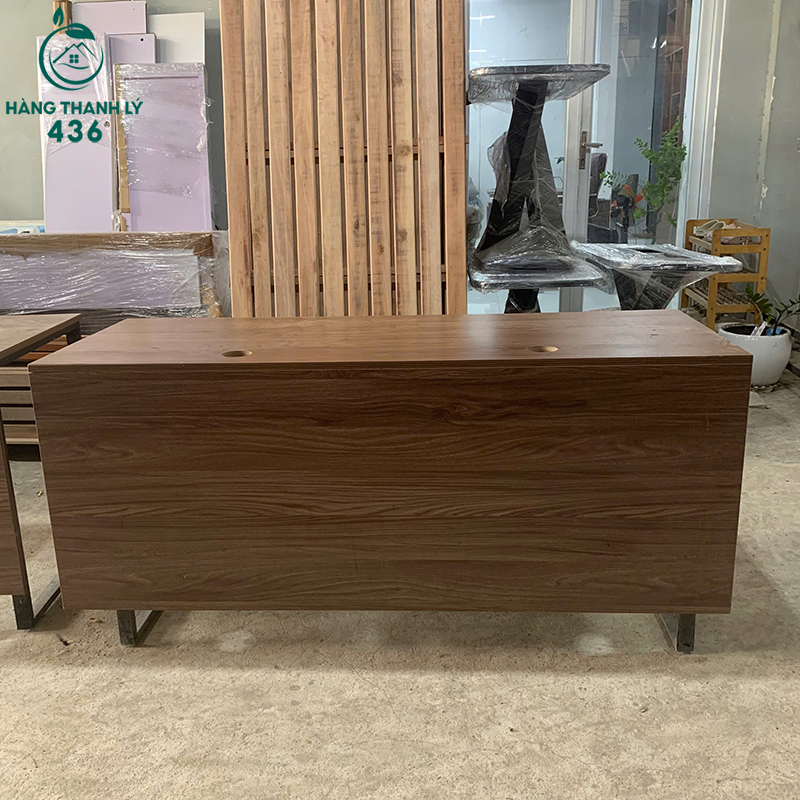 Bàn Làm Việc Cũ Chân Sắt Mặt Gỗ 1M4X60CM (Nhiều Kích Thước) 7 ban lam viec cu chan sat mat go 1m6x60cm 2