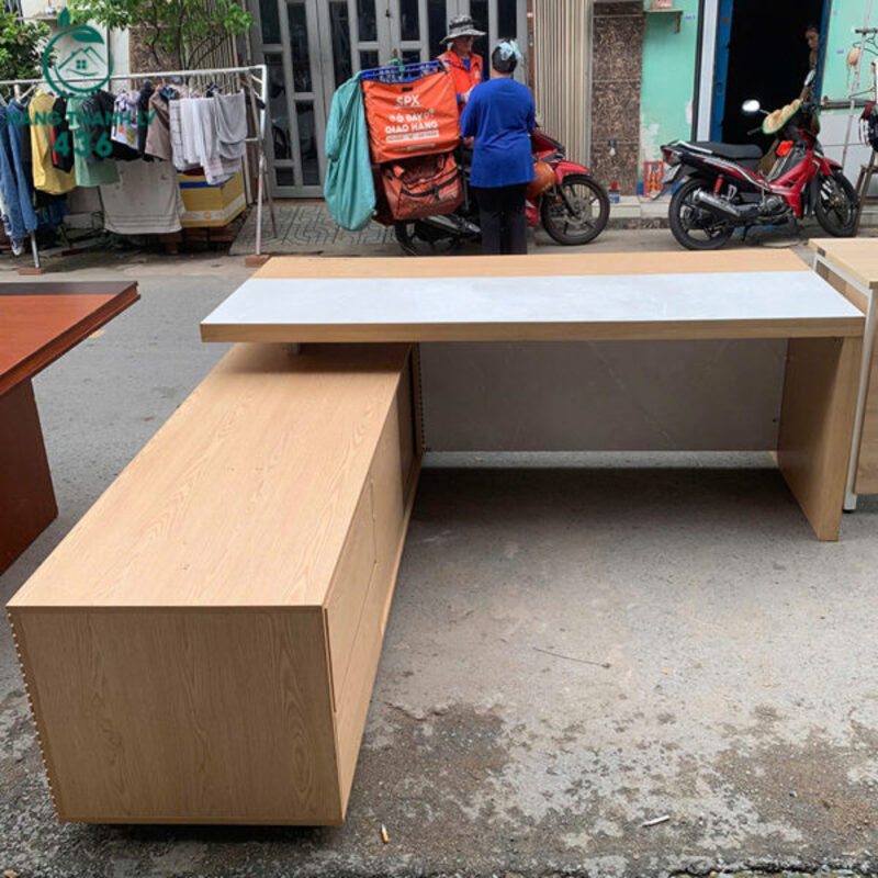 25+ Mẫu Bàn Làm Việc Chữ L Bền Giá Tốt Tại HCM 47 ban lam viec giam doc chu l 7