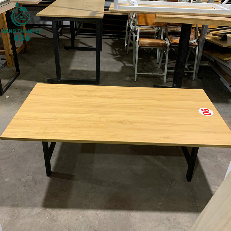 Bàn Làm Việc Ngồi Bệt Cũ 1M2X60CMX35CM Mặt Gỗ Chân Sắt 5 ban lam viec ngoi bet cu mat go chan sat gon dep 1