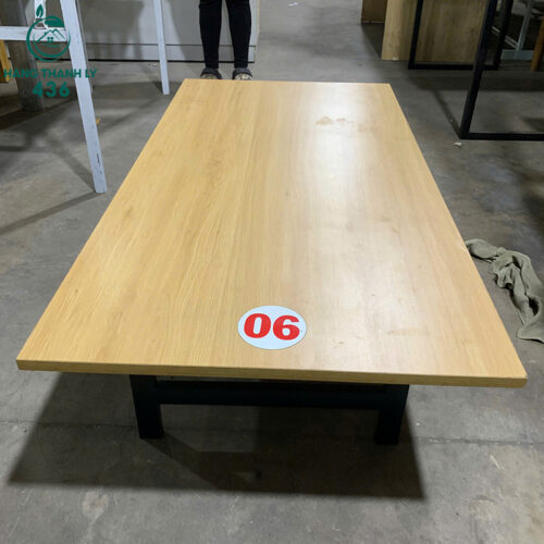 Bàn Làm Việc Ngồi Bệt Cũ 1M2X60CMX35CM Mặt Gỗ Chân Sắt 4 ban lam viec ngoi bet cu mat go chan sat gon dep 2