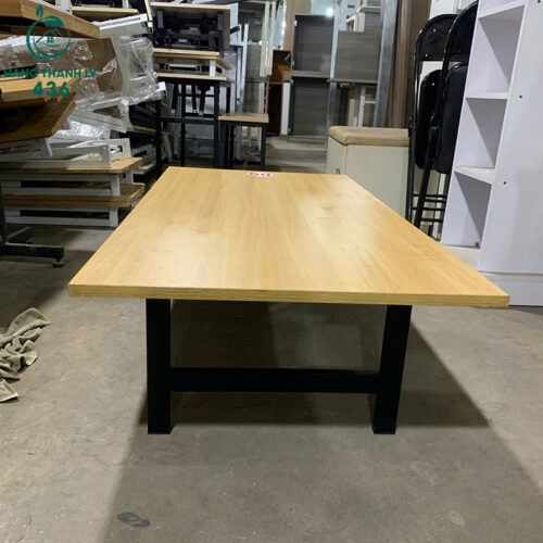 Bàn Làm Việc Ngồi Bệt Cũ 1M2X60CMX35CM Mặt Gỗ Chân Sắt 3 ban lam viec ngoi bet cu mat go chan sat gon dep 3