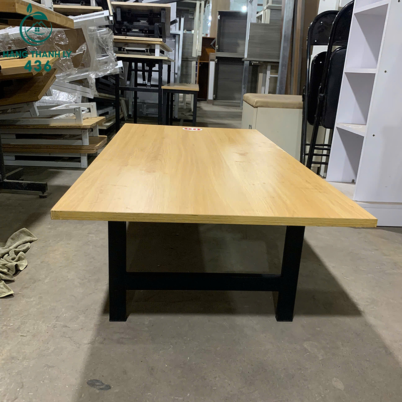 Bàn Làm Việc Ngồi Bệt Cũ 1M2X60CMX35CM Mặt Gỗ Chân Sắt 7 ban lam viec ngoi bet cu mat go chan sat gon dep 3