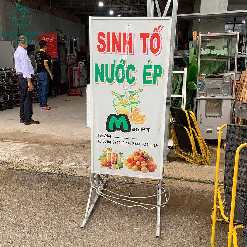 Bảng Hiệu Quảng Cáo Cũ Khung Sắt Cho Quán Sinh Tố 4 bang hieu quang cao cu khung sat cho quan sinh to 2