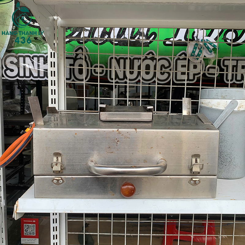 Bếp Nướng Inox Cũ Dạng Hộp Có Nắp Đậy Gọn Gàng 8 bep nuong inox cu dang hop co nap day gon gang 4