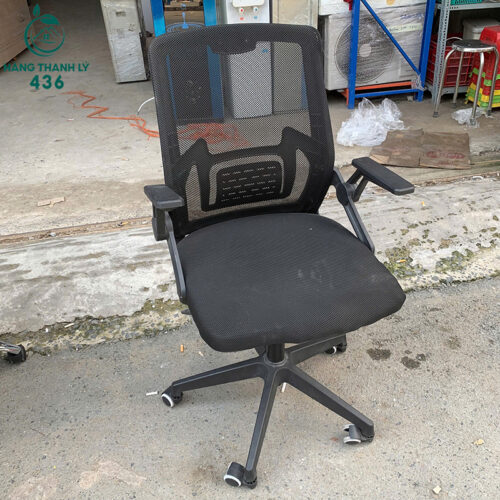 Ghế Làm Việc Cũ Chân Nhựa Đúc Có Bánh Xe 3 ghe lam viec cu chan nhua duc co banh xe 1