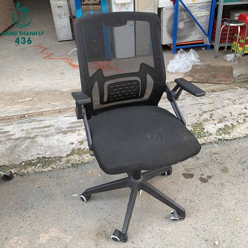 Ghế Làm Việc Cũ Chân Nhựa Đúc Có Bánh Xe 4 ghe lam viec cu chan nhua duc co banh xe 1