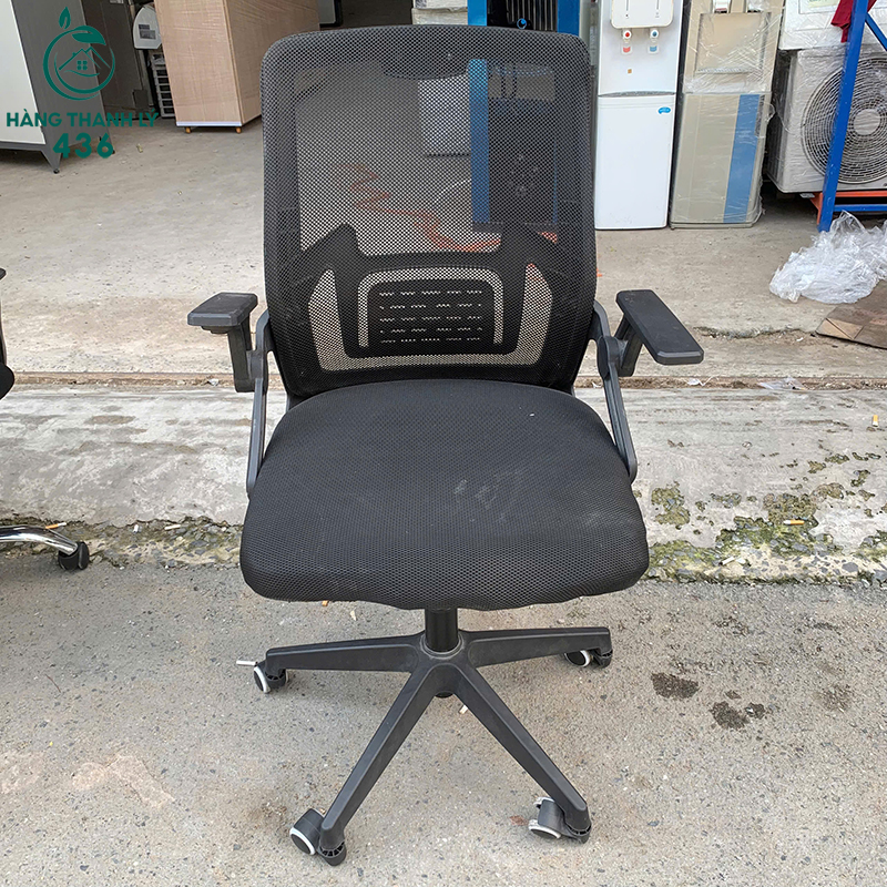 Ghế Làm Việc Cũ Chân Nhựa Đúc Có Bánh Xe 6 ghe lam viec cu chan nhua duc co banh xe 3