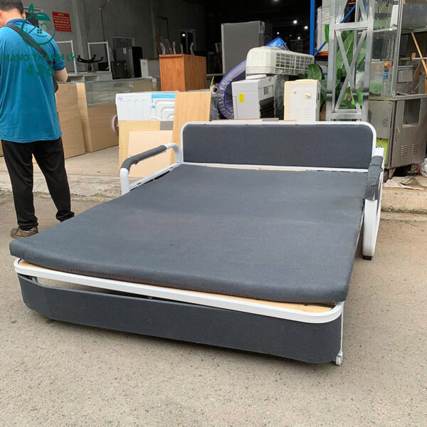 ghe sofa bed cu 1m6x1m8 boc vai xam co tay vin 1