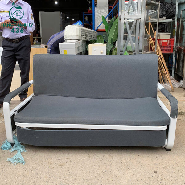 ghe sofa bed cu 1m6x1m8 boc vai xam co tay vin 4