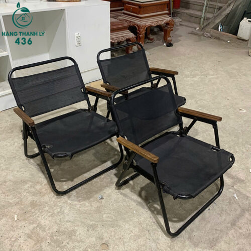 Ghế Xếp Cũ Màu Đen Có Tay Gỗ Tiện Dụng 5 ghe xep cu mau den co tay go tien dung 2 1